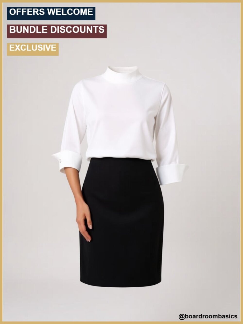 Satin Blouse Boat Neck 3/4 Sleeve Elegant Dressy Work Top